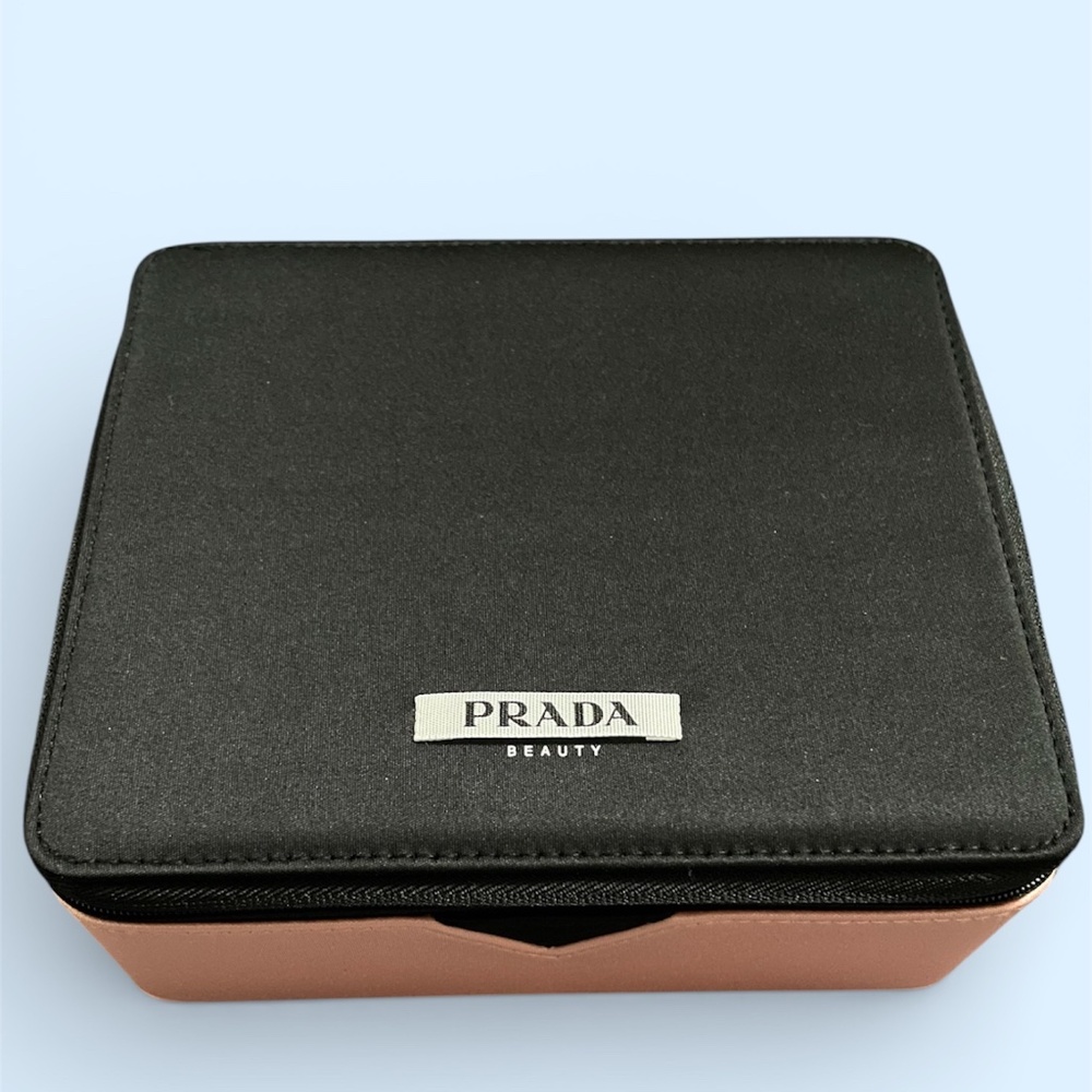 BRAND NEW Black-pink Prada Beauty Hard Shell Cosmetic/ Makeup/ Vanity Case